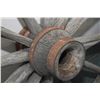 Image 2 : Antique wood and metal wagon wheel 45" diameter