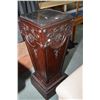 Image 1 : Wooden statuary stand with 13" X 13" slate top, 40" in height