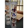 Image 1 : Roman column style metal indoor/ outdoor stand with concrete shelving 70" in height