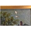 Image 2 : Antique oil on canvas painting of a Dutch shoreline, no artist signature 13 1/2" X 16 3/4"