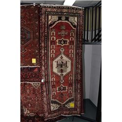 100% Handmade Iranian Hamden prayer rug with Taj Mahal center medallion, red background, multiple bo