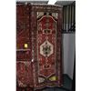 Image 1 : 100% Handmade Iranian Hamden prayer rug with Taj Mahal center medallion, red background, multiple bo