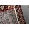 Image 3 : 100% Handmade Iranian Hamden prayer rug with Taj Mahal center medallion, red background, multiple bo