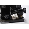 Image 2 : Vintage Model 221 portable Featherweight sewing machine complete with case and accessories including