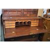 Image 2 : Antique Regency style break front secretaire with three drawers and fourth faux drawer and fold down
