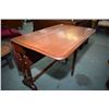 Image 2 : Antique drop leaf gate leg table, only 7" wide when folded and each leaf is 16"