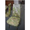 Image 2 : Five piece retro dinette table with 36" diameter round table and two 11 1/2" insert leaves and four 