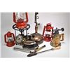Image 2 : Four vintage kerosene pressure devices including a Coleman heater, Coleman gas iron, Pri-mus No. 100