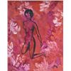 Image 2 : Framed vintage acrylic on board nude painting initialled by artist ?A.P, 20" X 16"