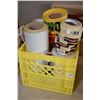 Image 1 : Selection of stretch wrap and masking tape