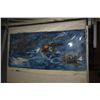 Image 1 : Unframed mixed media paper on art board signed by artist Weinberger '63, 40" X 21"