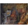 Image 2 : Framed original mixed media painting on poster board, no artist signature seen, 25" X 19"