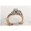 Image 2 : Antique two pieces 14kt-18kt yellow and white gold wedding set including engagement ring set with 0.