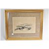 Image 1 : Gilt framed lithograph titled "Ashdod-March 24, 1839" by Scottish painter David Roberts R.A., purpor