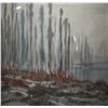 Image 1 : Unframed original watercolour painting labelled on verso "Gray Day, Yellowknife" and signed by artis