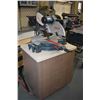 Image 1 : Shop made four drawer storage cabinet on castors