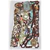 Image 1 : Tray lot of vintage and collectible jewellery including garnet beaded necklace with enamelled pendan