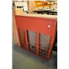 Image 1 : Lockable propane tank storage cage and two empty forklift propane bottles