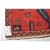 Image 2 : 100% Handmade Iranian Zanjan area carpet with center medallion, red background and highlights of blu