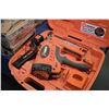 Image 2 : Paslode CF-325 30 degree cordless framing nailer with eight boxes of nails, note no all boxes comple