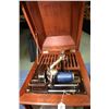 Image 2 : Edison Amberola gramophone in refinished mahogany case, appears in good condition but missing crank 