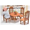 Image 2 : Boxed set wooden dolls furniture by Greenlead and a small doll's dining set and small doll