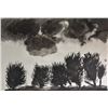 Image 2 : Framed original watercolour painting titled on verso "Trees" signed by artist Ralph Unsstad (?) ( Un