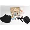 Image 1 : Selection of collectibles including boxed "Ala Samartaine" boxed doll with outfits, vintage Thumbeli