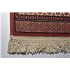 Image 2 : 100% Virgin wool American Classic area carpet with brick coloured background, multiple border and hi