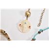 Image 2 : Selection of vintage collectible jewellery including 32" turquoise beaded necklace and a 16" turquoi