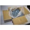 Image 1 : 3/4 filled box of No. 8 X 9 1/6" waferhead No. 2 phillips recess screws- approximately 7500 count