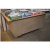 Image 1 : Shop made rolling work station -. (Update for March 27th. This item will be stored at the Ward's Auc