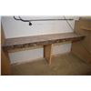 Image 1 : A section of counter top and two shop made storage bins for sheet goods-. (Update for March 27th. Th