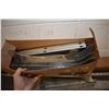 Image 3 : Shelf brackets and four 94" wid custom made metal moulding-. (Update for March 27th. This item will 
