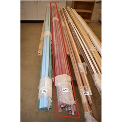 Sixteen 9' lengths of moulding - . (Update for March 27th. This item will be stored at the Ward's Au