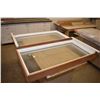 Image 2 : Two framed windows, outside dimensions 51 1/2" X 26 1/2" approximately- . (Update for March 27th. Th