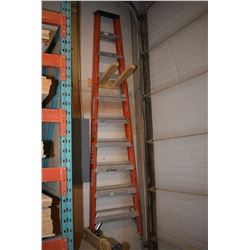 Sturdy brand 9' aluminium and fibreglass ladder-. (Update for March 27th. This item will be stored a