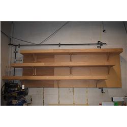 Large wall mount three tier material handling shelf-. (Update for March 27th. This item will be stor