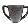 Image 2 : Fenton hand painted 10" vase and a 7" amethyst glass loving cup