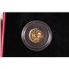 Image 2 : Royal Canadian Mint 1.27 gram 99.99% fine gold 2013 "300th Anniversary of Louisburg" 50 cent proof c