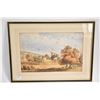 Image 2 : Two framed original watercolour paintings both pastoral scenes, no artist signature seen, 9" X 14"