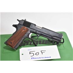 Restricted handgun Remington model 1911 R 1, .45 ACP seven shot semi automatic, w/ bbl length 127mm 