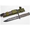 Image 1 : New military surplus bayonet with scabbard labeled by consignor "CF issue 2000" marked on blade "Mad