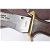 Image 5 : Semi contemporary sheathed Bowie knife with wood and brass hilt, 12" blade marked "C-JUL-HERBERTZ" s