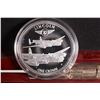 Image 3 : Wood cased Bradford Exchange Mint set of eight silver plated " World War II Bomber Collection" one c