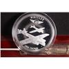Image 8 : Wood cased Bradford Exchange Mint set of eight silver plated " World War II Bomber Collection" one c