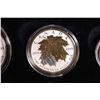 Image 4 : Cased Royal Canadian Mint 2014 fine silver 99.99% Fractional set " The Maple Leaf including 1 oz, 1/