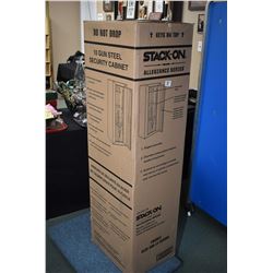 New in box Stack-On ten gun steel security cabinet