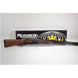 Non-Restricted shotgun Mossberg model Onyx, 12 ga. 2 3/4  & 3  two shot hinge break, w/ bbl length 2