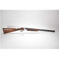 Non-Restricted shotgun Nikko model E370, 20ga, over/under 2 shot hinge break, w/ bbl length 26" [Blu